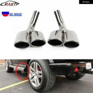 1ペア カー スタイリング マフラーチップ マフラー ステンレス トリム テールスロート メルセデス ベンツ G クラス W463 G500/G63/G550 CR2007