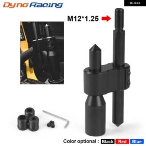 M12*1.25 車用アルミ H型 シフト ノブ 延長 エクステンダー ギア シフター 3 アダプター 付き BX102546-BK