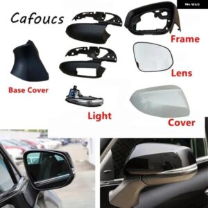 1ピースバックミラー カバー ガラスレンズ フレーム ベースキャップウィンカーライトランプ トヨタ ハイランダー2021 - 24