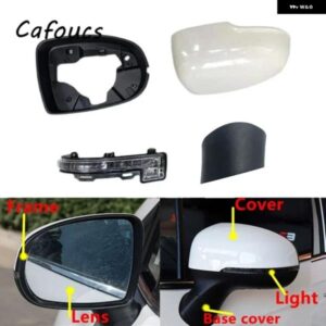 車用バックミラー カバー フレーム ベースキャップ ハウジング ガラスレンズ ウィンカーライトJAC S3 2017 - 20