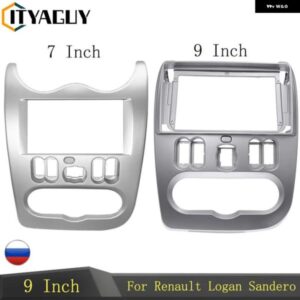 2DIN カー ラジオ フレーム ルノーローガンサンデロ DACIA ダスターダブルディンフェイシア DVD フレーム アダプター CD パネル ダッシュ トリム ベゼル