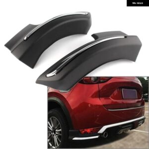 2PCS オートABSリア バンパー ボードガード スキッドプレートバー プロテクター マツダ CX5 CX-5 2017 - 21 カーアクセサリー