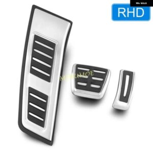 2019-2025 アウディ A6 オールロード C8 アバント A7 ステンレス RHD 車用 フットレスト デッドガス アクセル ブレーキペダルプレートカバー 2024