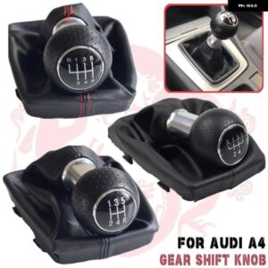 カーアクセサリー アウディ A4 8E B6 B7 2000 - 08 5速 6 ギア シフト シフター ノブ