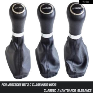 車用AT シフト ギアノブ レザー ブーツ 付き メルセデス ベンツ C クラス W203 W209 クラシック アバンギャルド エレガンス オートマチック