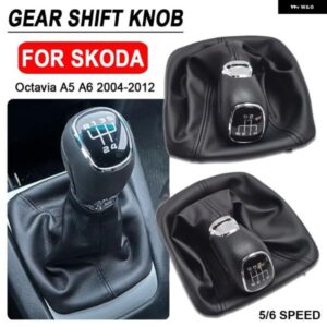 シュコダ オクタビア A5 A6 2004-2012 車用 ギア シフト ノブ レバー スティックハンドル ゲーター レザー ブーツ カバー ケース