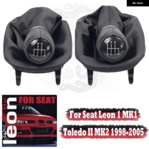 レザー ギア シフト ノブベローズ フレーム シートレオン1 MK1トレドII MK2ゲーター ブーツ カバー と フレーム ベース シフター 12MM