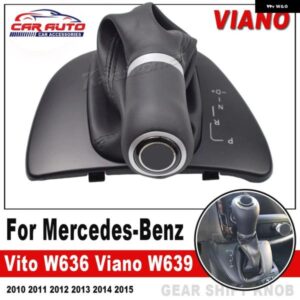 メルセデス ベンツ ヴィト W636 ビアノ W639 2010-2015 オートマチック ギア シフト ノブ シフター レバー ゲーター ブーツ カバー カラー