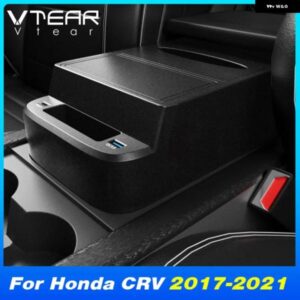 ホンダ CRV CR-V 2017-2022 センター コントロール アームレスト 収納 ボックス USB TYPE-C急速充電 アダプター ポート付き インテリア アクセサリー