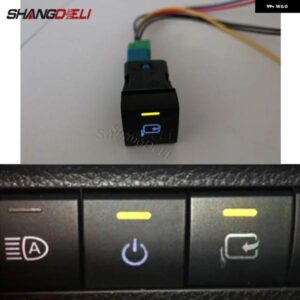 車バックミラー 折りたたみ コントロール スイッチ電源オンオフ ボタン トヨタ カムリ2018 2019アバロンRAV4 プラド 150 2020