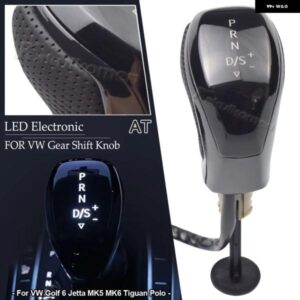 フォルクスワーゲン VW CC ジェッタ ゴルフ MK6 MK7 ティグアン パサート サギター LED インジケーター ライト付き カー ギア シフト ヘッド シフト シフタ