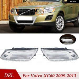 DRL サイドフェンダー コーナーライト デイタイム ランニングランプ ボルボ XC60 2009 - 13 車 31290873 31290874