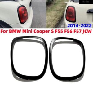 マットブラック カー テールライト カバー 装飾 フレーム BMW ミニ クーパー S F55 F56 F57 JCW 2014-2022 2個
