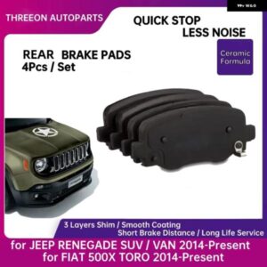リアセラミックブレーキ パッド JEEP COMPASS RENEGADE SUV / VAN 2014年以降 JEEP COMMANDER 2021年以降 FIAT 500X TORO 2014年以前