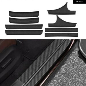 カーボンレザー インテリア エクステリアドアシルドアシルデコレーションウェルカムペダル ホンダ アコード10TH 2018 - 21