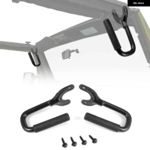 フロントグラブ グリップ バーハンドル 2個 ブラック 合金 ジープ ラングラー TJ 1997-2006 インテリア スタイリング ルーフトップ安全ハンドル