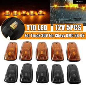 5個 LED ルーフ マーカーライト ランニングライト カーキャブルーフトップマーカーランプ シボレー GMC 1988 - 2002 ピックアップ トラック