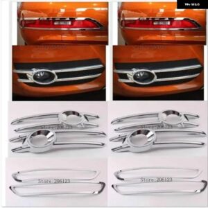 アウディ Q3 2012 2013 2014 フロント リア バンパー フォグランプ ランプキャップ クロームカバー リフレクター トリム モールディング ガーニッシュ