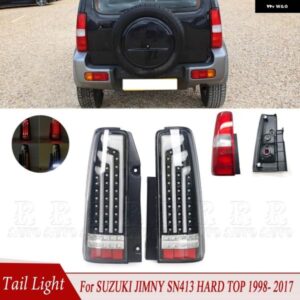 車用リア フォグランプ LED ブレーキリバーステールランプ付き 2 スタイル スズキ ジムニー SN413 ハードトップ 1998 1999 2000-2017