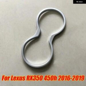 レクサス RX350/450H 2016-2021 シルバー センター コンソール ウォーターカップ ホルダー パネル トリム