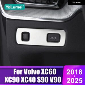 ボルボ XC60 XC90 XC40 S90 V90 2018 - 24 2025 車用 ヘッドライト 調整 ボタン トリム カバー アクセサリー