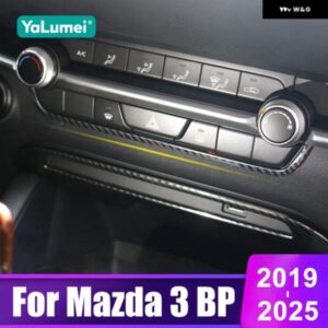 マツダ 3 BP 2019 - 24 2025 カー セントラ ル コントロール コンディショナー トリム ストリップカバー アクセサリー