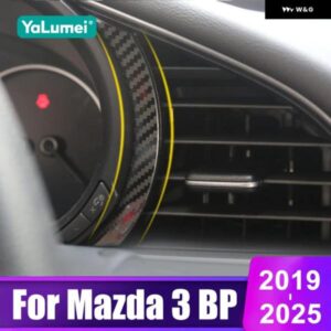 マツダ 3 BP 2019 - 24 2025 車計器 ダッシュボード ディスプレイ トリム カバー アクセサリー ステンレス