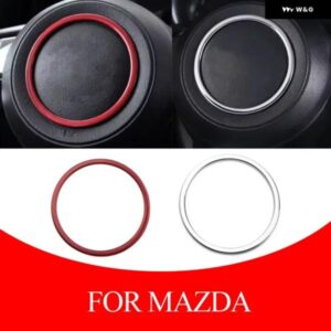 マツダ 3 6 CX3 CX-3 CX-5 CX5 CX8 CX 9 アクセラ 2017-2020 車用 ステアリングホイール トリム サークル スパンコール カバー ステッカー アクセサリー