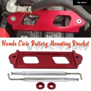 ホンダ シビック /CRX S2000 アキュラ インテグラ RSX アルミバッテリータイダウンキット ホールドダウンロッド ステンレス トレイフック付き
