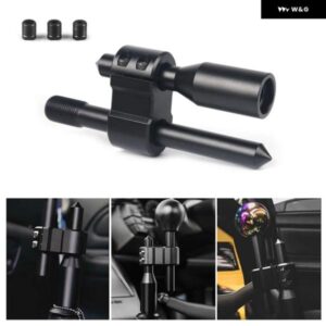 マシン 質感 車用アルミH型 シフト ノブ 延長 エクステンダーギア シフター 3 アダプター 付き