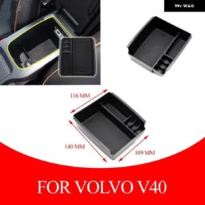 ボルボ V40 V40CC 2013-2017 車用センター コンソール アームレスト 収納 ボックス オーガナイザー トレイカーアクセサリー