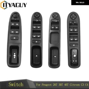 マスター電動パワーウィンドウ コントロール スイッチ プジョー 307 207 シトロエン C3 ピカソ 2000+ 6554KT 6554QC 6554HA 6554ER 6554CF