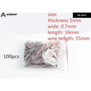 ホンダ トヨタ デンソー ジェネレーター用カーボンブラシ 5X0.7X16MM