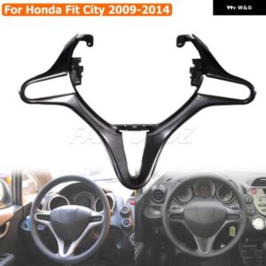 ホンダ シティ 2009-2014 車内 インテリア ブライトシルバー ブラック ステアリングホイール トリム 78541-TF0-N81ZF 78541TF0N81ZA 78541TF0N81TX