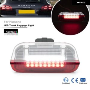 ポルシェ カイエン 2011-2018 970 パナメーラ 2010-2016 ホワイト/レッド LED トランク ラゲッジ コンパートメント ライト モジュール 1個