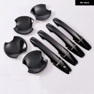 ホンダ シビック 2006 - 11 光沢ブラッククローム カー ドアハンドル カバー 装飾 トリム スタイリング アクセサリー