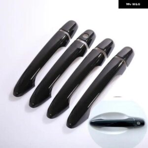 ホンダ シビック 2012 - 16 グロスブラッククローム カー ドアハンドル カバー 装飾 トリム スタイリング アクセサリー