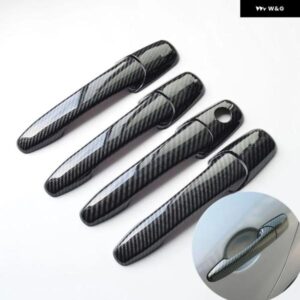 マツダ CX-7 / CX-9 2007-2015 CX7 CX9 クロームカーボンカー ドアハンドル カバー トリム ステッカー スタイリング アクセサリー