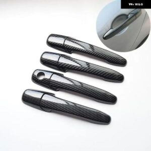 マツダ BT-50 2006 - 2011 マツダ 2 デミオ 2003-2007 クロームカーボン カー ドアハンドル カバー トリム ステッカー スタイリング アクセサリー