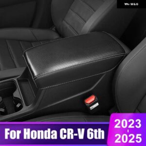ホンダ CRV 2023 2024 2025 CR-V 第6世代 ハイブリッド PUレザー 車内 アームレスト 収納 ボックス カバー トリム カーアクセサリー