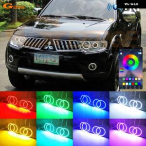 三菱 チャレンジャー パジェロ スポーツ ナティバ BLUETOOTHアプリ マルチカラー 超高輝度 RGB LED エンジェルアイキット ハローリング