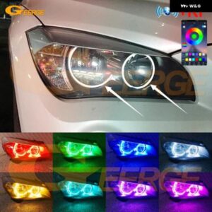 BMW X1 E84 2009 - 15 RFリモートBLUETOOTH対応アプリマルチカラーRGB LEDエンジェルアイハローリング