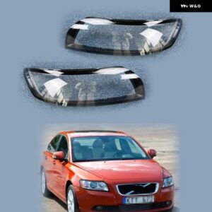 ボルボ S40 2007 - 12 車用 ヘッドライト レンズ カバー ヘッドランプ シェル ランプシェード