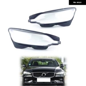 ボルボ V60 S60 2020 - 23 車用 ヘッドライト レンズ カバー シェル ランプシェード クリア ヘッドライト ランプマスク