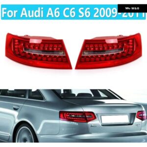 車用LED テールライト アウディ A6 C6 S6 クワトロ RS6 サルーンセダン 2009-2011 2010 ウィンカー ブレーキ リアランプ 4F5945095J 4F5945096J