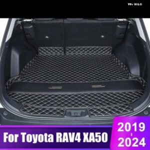 トヨタ RAV4 2019 - 24 XA50 ハイブリッド カー トランク マット カーペット カーゴトレイカバー アクセサリー