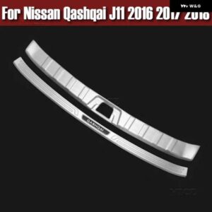 カーアクセサリー 日産 キャシュカイ J11 2016 2017 2018 ステンレス リア バンパー プロテクター シル トランク トレッドプレート トリム