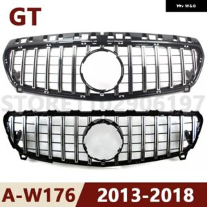 2013-2018 W176 A クラス メルセデス ベンツ A180 A200 A250 A45 AMG フロント バンパー メッシュ グリル GTR スタイル 2013 - 18