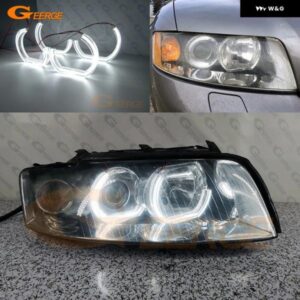 アウディ A4 S4 8E B6 2001 - 04 超高輝度 DTM M4 スタイル LEDエンジェルアイ ハローリングキット デイライト