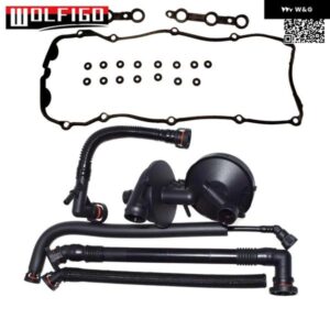 PCV クランクケース ベント バルブ ブリーザーホース バルブ カバー ガスケットキット 付き BMW E46 325I 330I 325XI 11617504535 11617504536 11611432559